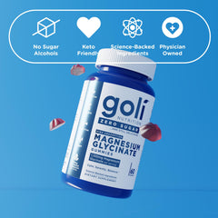 Goli gomitas magnesium etiqueta nutricional clara con información de magnesio