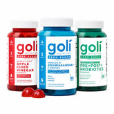 Goli trio frontal con los tres botes mostrando la variedad y practicidad del set