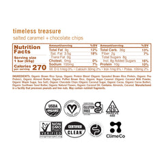 GoMacro close-up of gooey salted caramel center highlighting texture and natural sweetness