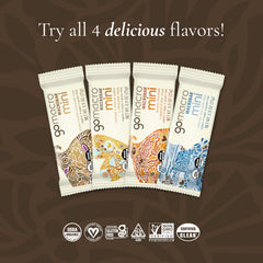 GoMacro unwrapped mini bar demonstrating chewy texture and chips