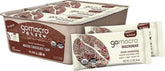 GoMacro front packaging showing Mocha Chocolate Chip bars and organic certifications for reassurance
