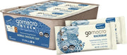 GoMacro front packaging showing organic oat chocolate chip bars and benefits
