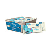 GoMacro front packaging showing peanut butter bars and certifications for trust