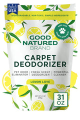 Good Natured Brand envase frontal del polvo 31 oz mostrando etiqueta y aroma limón