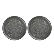 GoodCook bandeja frontal mostrando la superficie amplia y cortes uniformes, útil para pizzas familiares