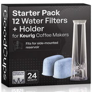 GoodCups embalaje frontal con kit completo y 12 filtros beneficios limpieza