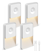 GOODEA paquete frontal de cuatro luces nocturnas muestra conveniencia