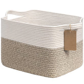 Goodpick cesta tejida frontal mostrando forma rectangular y acabado elegante