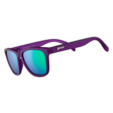 goodr front packaging showing Gardening With a Kraken sunglasses and bold branding benefit clarity