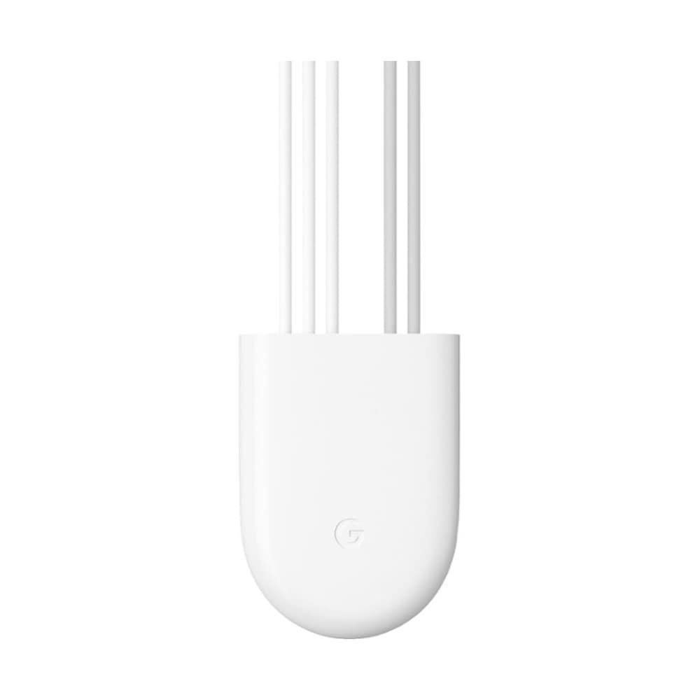 Google Nest Power Connector vista frontal mostrando diseño compacto y fácil instalación