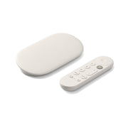 Google Streamer 4K vista frontal mostrando diseño compacto y facilidad