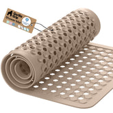 GORILLA GRIP front packaging showing beige mat and features benefit secure fit