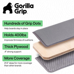 GORILLA GRIP puntos antideslizantes en la cara inferior para estabilidad