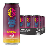 Gorilla Mind front can showing blackberry lemonade label and bold design benefit focus
