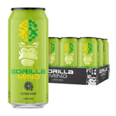 Gorilla Mind Citrus Rain front packaging showing bright can and branding benefit clarity