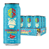 Gorilla Mind front can showing Red Gummy Fish label and bold branding for clear choice