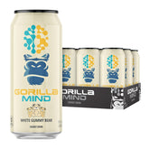 Gorilla Mind can front view showing White Gummy Bear branding and sugar-free benefit