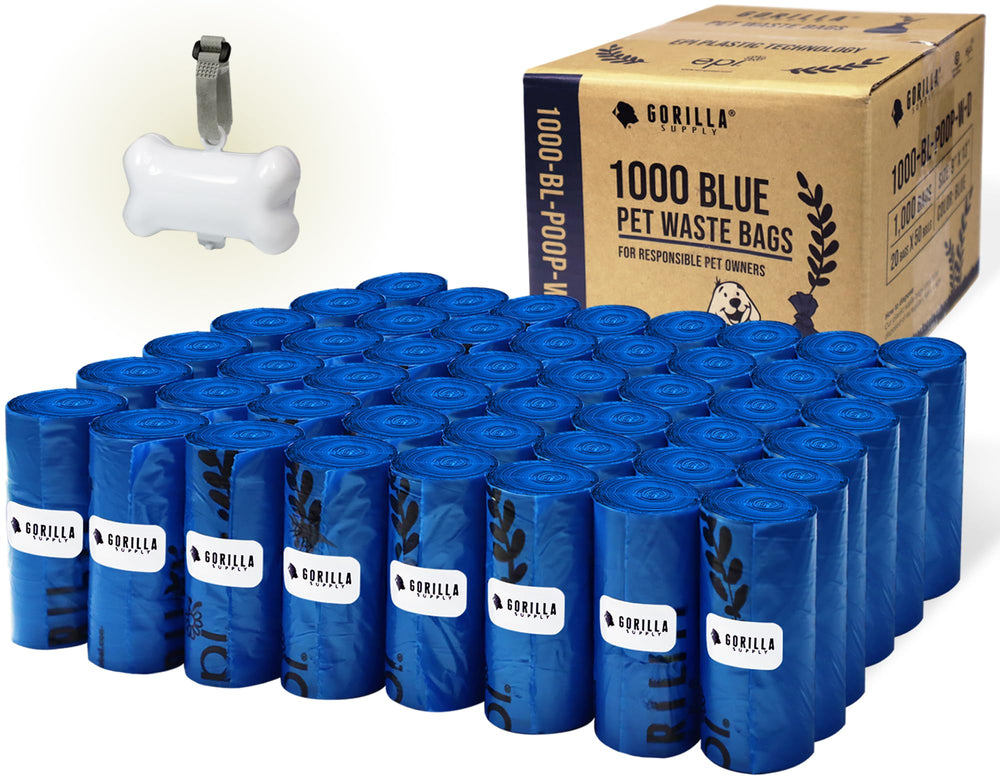 GORILLA SUPPLY paquete frontal con 1000 bolsas para mayor ahorro