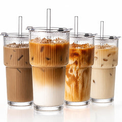 GOSCHE vaso frontal transparente mostrando diseño y capacidad conveniente