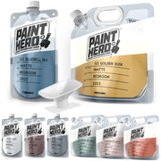 GoSports Outdoors frontal del paquete Paint Hero mostrando las 8 bolsas y ventaja ahorro de espacio