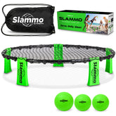 GoSports Slammo front packaging showing kit contents and portability benefit