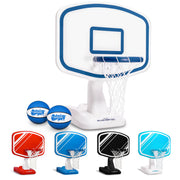 GoSports Splash Hoop PRO front view showing sturdy base and backboard, durable pool play