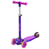 Gotrax KS1 front view showing scooter and LED wheels for visibility