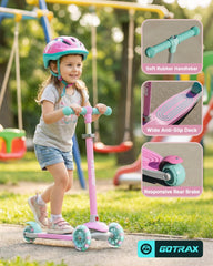 Gotrax KS1 adjustable handlebar heights demonstrating growth-friendly fit and comfort