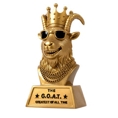 Goutoports frente del trofeo 6" mostrando diseño y brillo, perfecto para premiar