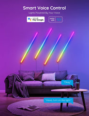 Govee Glide reacting to music for immersive audio-synced lighting