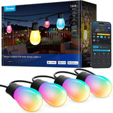 Govee front packaging showing full 144ft string lights set and features