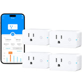 Govee smart plug front packaging showing four outlets and features, clear setup benefit