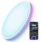 Govee vista frontal de la lámpara de techo mostrando diseño limpio y luminosidad