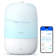 GoveeLife humidificador frontal mostrando diseño compacto y depósito 3L
