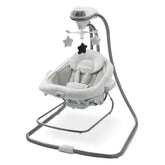 Graco DuetConnect LX vista frontal mostrando asiento acogedor y base segura