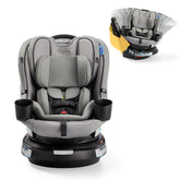 Graco EasyTurn 360 front view showing full seat and stabilizing benefits