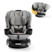 Graco EasyTurn 360 front view showing full seat and stabilizing benefits