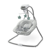 Graco Simple Sway Swing front view showing compact design and cozy seat