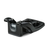 Graco base front view showing compact profile and quick secure benefit