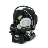 Graco SnugRide Lite LX front view showing secure infant positioning and convenience