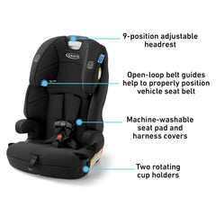 Graco image of rotating cup holders keeping drinks secure and accessible