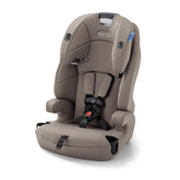 Graco front view showing seat in cinder color, easy-fit benefit