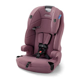 Graco Tranzitions front view showing Eloise pattern and secure fit benefit