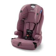 Graco Tranzitions front view showing Eloise pattern and secure fit benefit