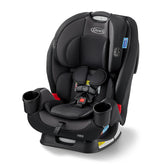 Graco TriRide front view showing seat design and secure fit benefits