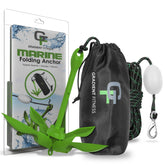 Gradient Fitness ancla frontal verde mostrando diseño de 4 aletas y peso