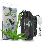 Gradient Fitness ancla frontal verde mostrando diseño de 4 aletas y peso