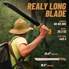 Grand Way serrated saw spine closeup for tough branch cutting