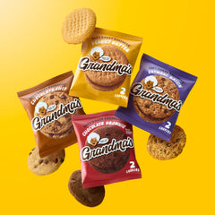 Grandma's primer plano textura de galleta chocolate chip sabrosa