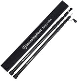 GREEN ELEPHANT folded poles in case showing easy transport and compactness